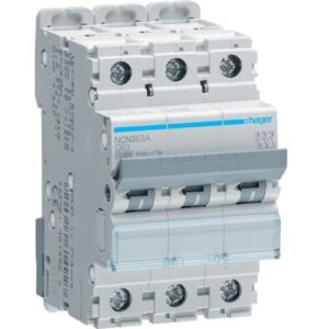 HAGER 63A C-TYPE TRIPLE POLE MCB