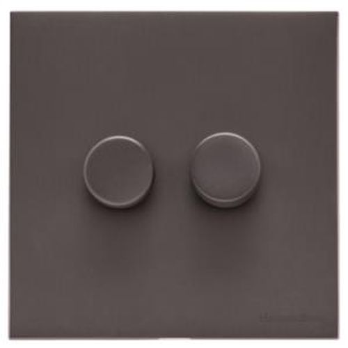 HERITAGE WINCHESTER RANGE 2 GANG TED DIMMER (COMPATIBLE WITH LED LAMPS) MATT BRONZE