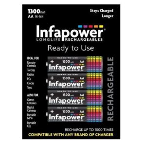 INFAPOWER AA 1300 MAH RECH. BATTS 4PK