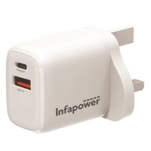 USB-C 20W HIGH POWER MAINS QUICK CHARGER