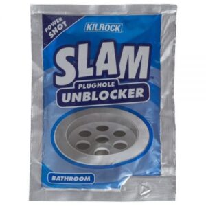 SLAM BATHROOM PLUGHOLE UNBLOCKER - PER 80g SACHET
