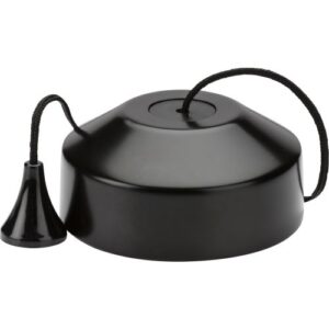 KNIGHTSBRIDGE 1-WAY 10-150W (5-100W LED) TRAILING EDGE PULL CORD DIMMER SWITCH - MATT BLACK
