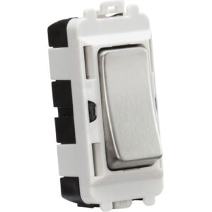 KNIGHTSBRIDGE 20AX 2 WAY SP GRID MODULE - BRUSHED CHROME