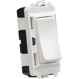 KNIGHTSBRIDGE 20AX 2 WAY SP GRID MODULE - WHITE