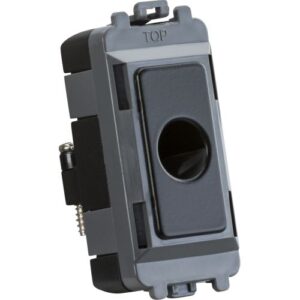 KNIGHTSBRIDGE FLEX OUTLET MODULE (UP TO 10MM) - MATT BLACK