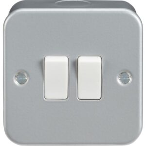 KNIGHTSBRIDGE METALCLAD 2G 2W 10A SWITCH