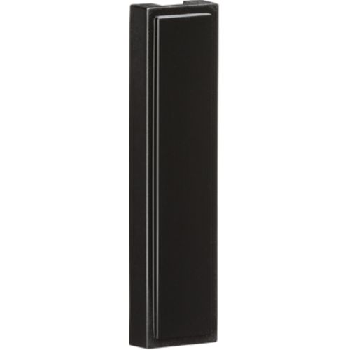 KNIGHTSBRIDGE PACK OF 10 - QUARTER BLANKING MODULES (12.5 X 50MM) - BLACK