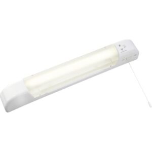 KNIGHTSBRIDGE 230V 6W LED SHAVER LIGHT WITH DUAL VOLTAGE SOCKET