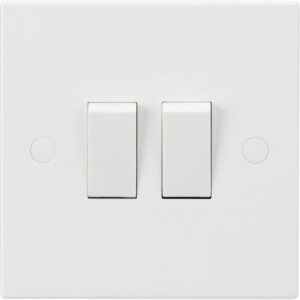 KNIGHTSBRIDGE SQUARE EDGE 2G 2W SWITCH