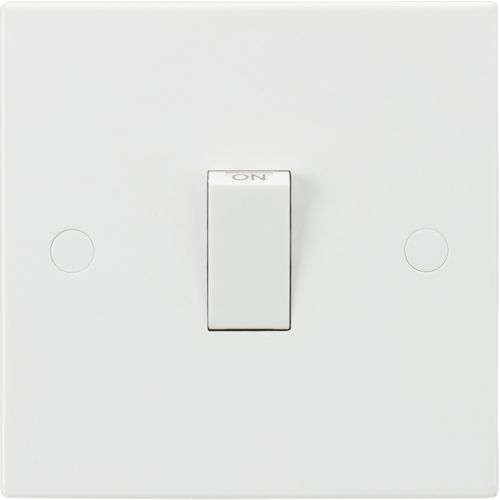 KNIGHTSBRIDGE SQUARE EDGE 20A DOUBLE POLE SWITCH