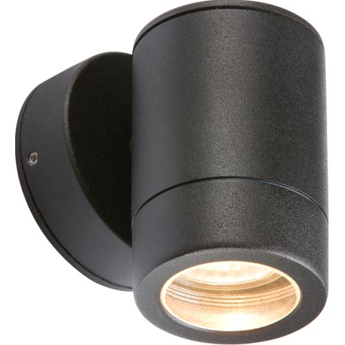 KNIGHTSBRIDGE 230V IP65 ALUMINIUM POWDER COATED BLACK FIXED GU10 35W FITTING