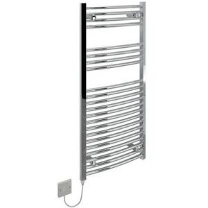KUDOX 200W 800 X 500 STRAIGHT CHROME TOWEL RAIL