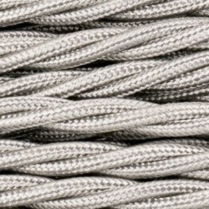 0.75MM 3C GREY TWISTED BRAIDED CABLE PER MTR
