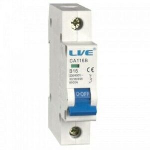 LIVE 6A 6KA SP MCB