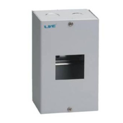 2-MODULE METAL DIN RAIL ENCLOSURE (NO LID)