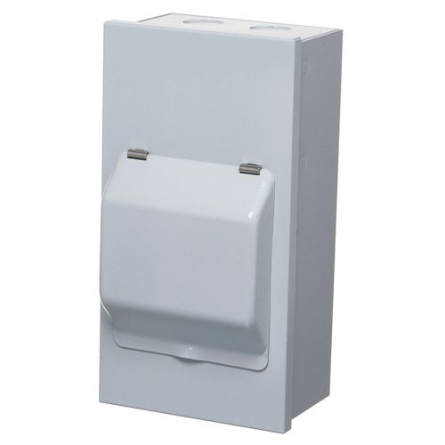 4-MODULE METAL DIN RAIL ENCLOSURE (NO LID)