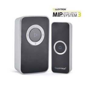 MIP3 PLUG-IN DOOR CHIME BLACK 1P + 1R