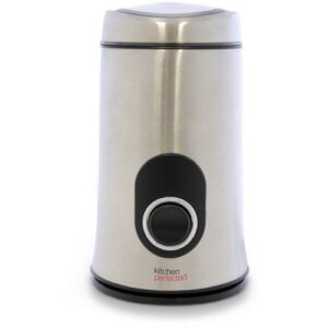 KITCHENPERFECTED 150W 50G SPICE / COFFEE GRINDER - BRUSHED STEEL