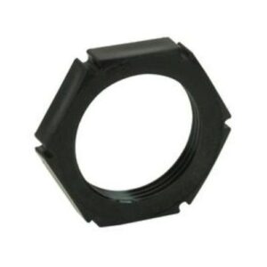 WISKA 12MM BLACK LOCKNUT (EACH)