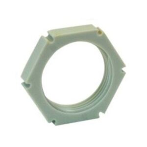 25MM PLASTIC LOCKNUTS WHITE