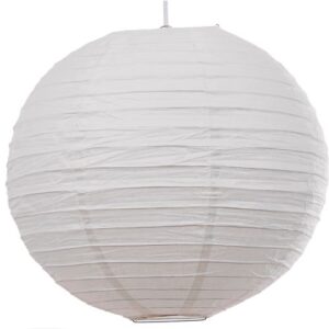 LOXTON 12" WHITE ROUND PAPER SHADE