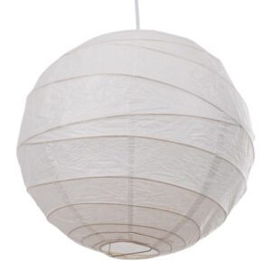 LOXTON 19" WHITE BAMBOO PAPER SHADE
