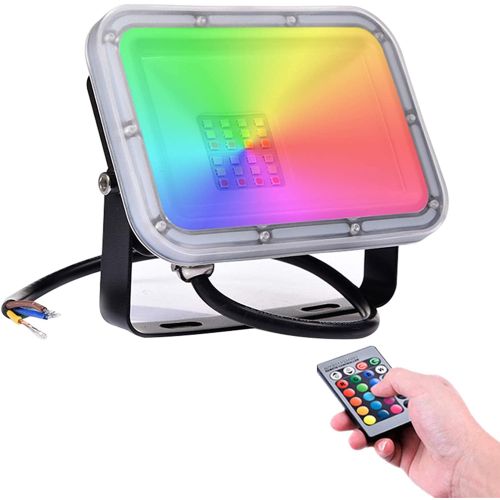 LUMINEUX (PRE-WIRED) TRING 20W RGBW LED FLOODLIGHT WITH REMOTE