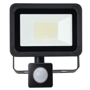 LED AC 20W PIR FLOODLIGHT 4000K BLACK