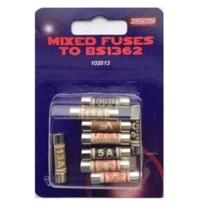 LYV MIXED FUSES 9PK 3 X 3A 3 X 5A 3 X 13A