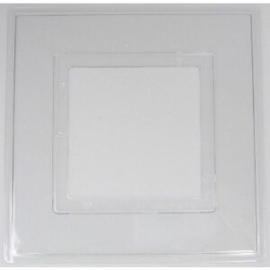 LYVIA CLEAR FINGER PLATE FOR 1G SOCKET