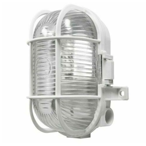 LYVECO 60W ES OVAL BULKHEAD - 170 X 125 X 105MM - WHITE