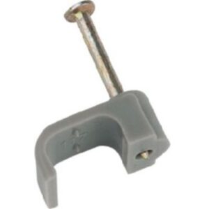 CABLE CLIP CARD 240/11MM FLAT--GREY