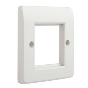 MAYFLEX EXCEL 1G 2MODULE CURVED EURO FACEPLATE C/W 2 HALF BLANKS