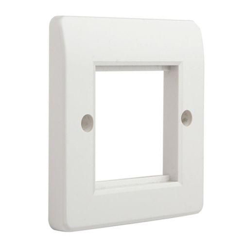 MAYFLEX EXCEL 1G 2MODULE CURVED EURO FACEPLATE C/W 2 HALF BLANKS