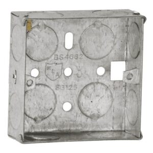 1G 25MM FLUSH METAL BOX