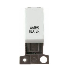 CLICK MINIGRID MOULDED PRINTED MODULES 13A 10AX DP SWITCH WH "WATER HEATER"