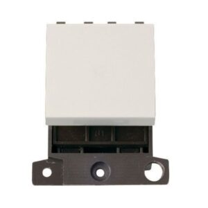 CLICK MINIGRID MOULDED MODULES 250V 20A 2 WAY SWITCH MODULE POLAR WH