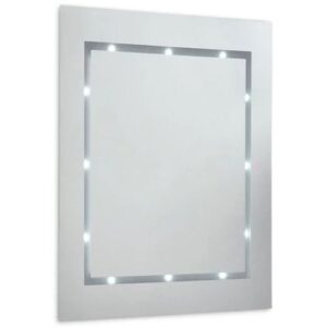 IP44 Rated Battery Operated LED Bathroom Mirror Light 6500K (350H X 400W X 30D)