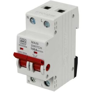 MK 100A DOUBLE POLE MAIN SWITCH