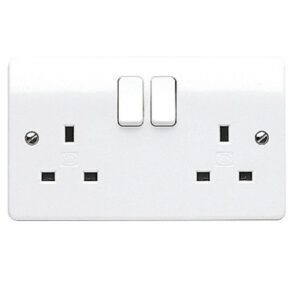 MK LOGIC PLUS FLUSH 2G SWITCH SOCKET