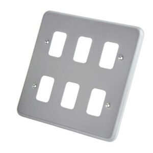 MK COVER PLATE 6G METAL-CLAD