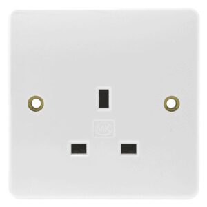 13A LOGIC PLUS FLUSH 1G UNSWITCHED SOCKET