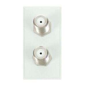 CLICK NEW MEDIA MATT SINGLE MEDIA MODULES DOUBLE FEM. SAT. F TYPE MATT WH