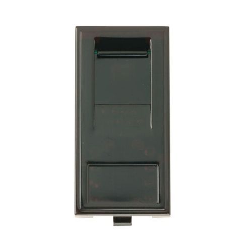 CLICK NEW MEDIA MATT SINGLE MEDIA MODULES RJ45 CAT5E OUTLET MATT BLACK