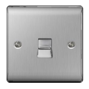BG NEXUS BRUSHED STEEL MASTER TEL POINT