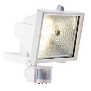 400W/500W (NOT WIRED) WHITE HALOGEN FLOODLIGHT+PIR