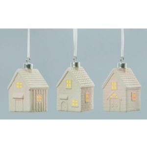17CM LIT HOUSES WARM