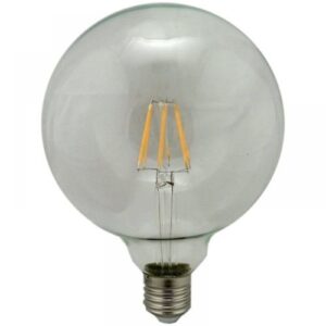 LED FIL G125 6W ES CRACKLE GLAZE DIM EW 2100K
