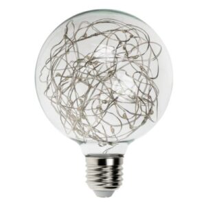LED G95 GLOBE 1.7W ES POLY STAR RED