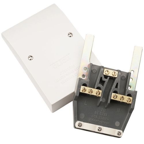 CLICK POLAR 45A EASYFIT DUAL APPLIANCE OUTLET PLATE
